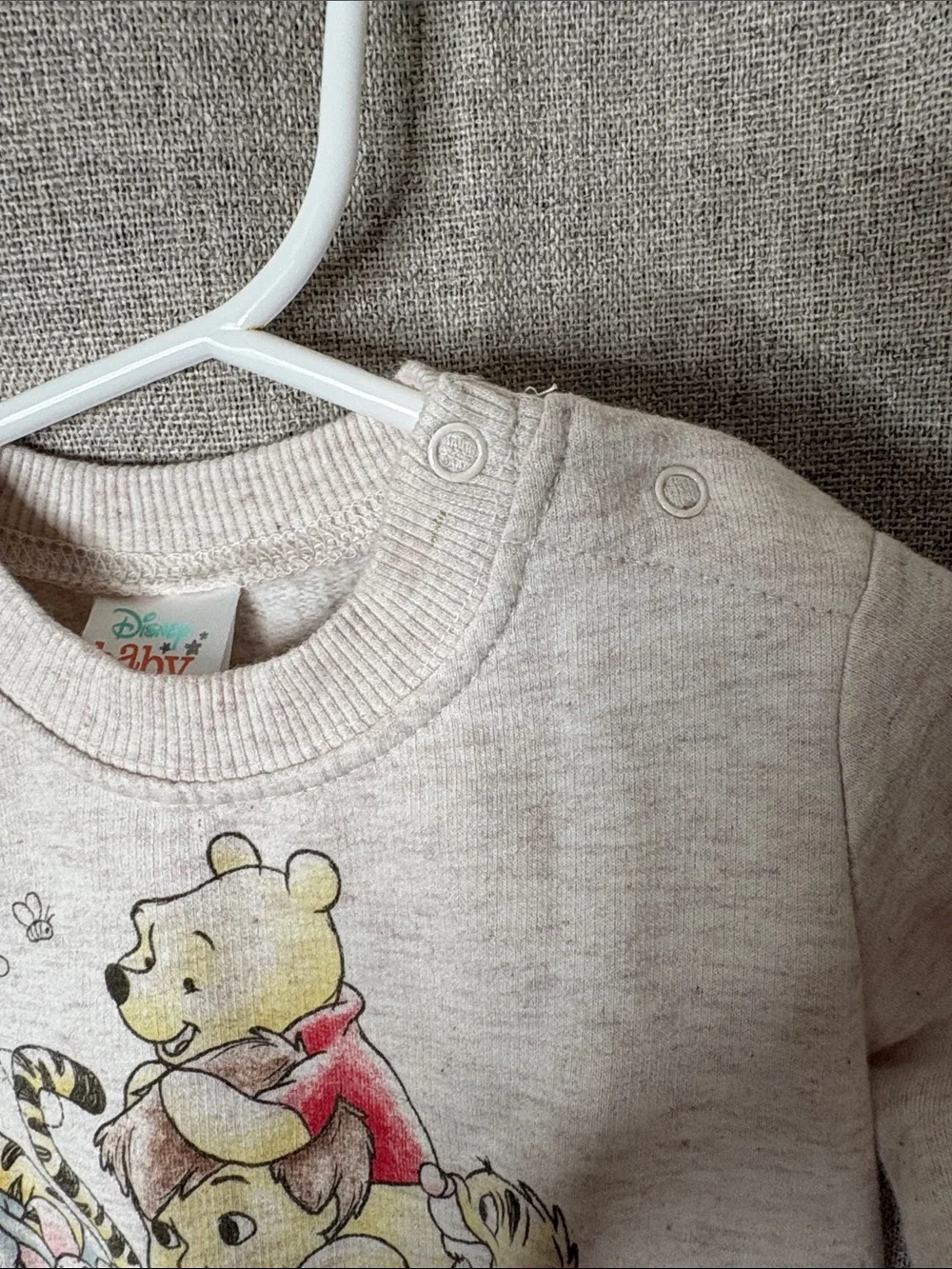Disney Kids Sweatshirt & Joggers Set - Cream & Brown Winnie the Pooh Graphic